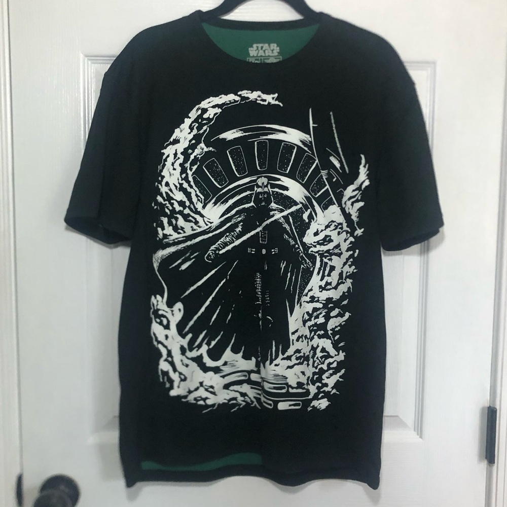 Darth Vader Mens Space In Vader Black Shirt M